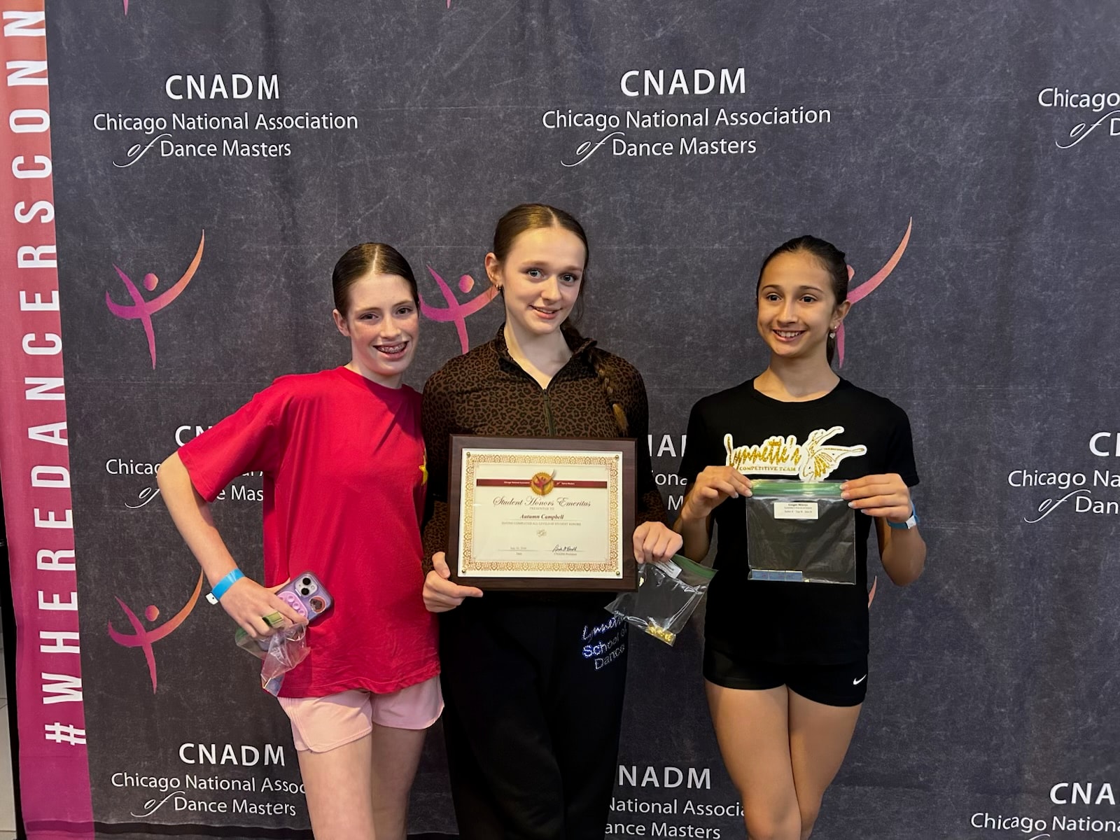 Lynnette's School of Dance students with CNADM awards and certificate